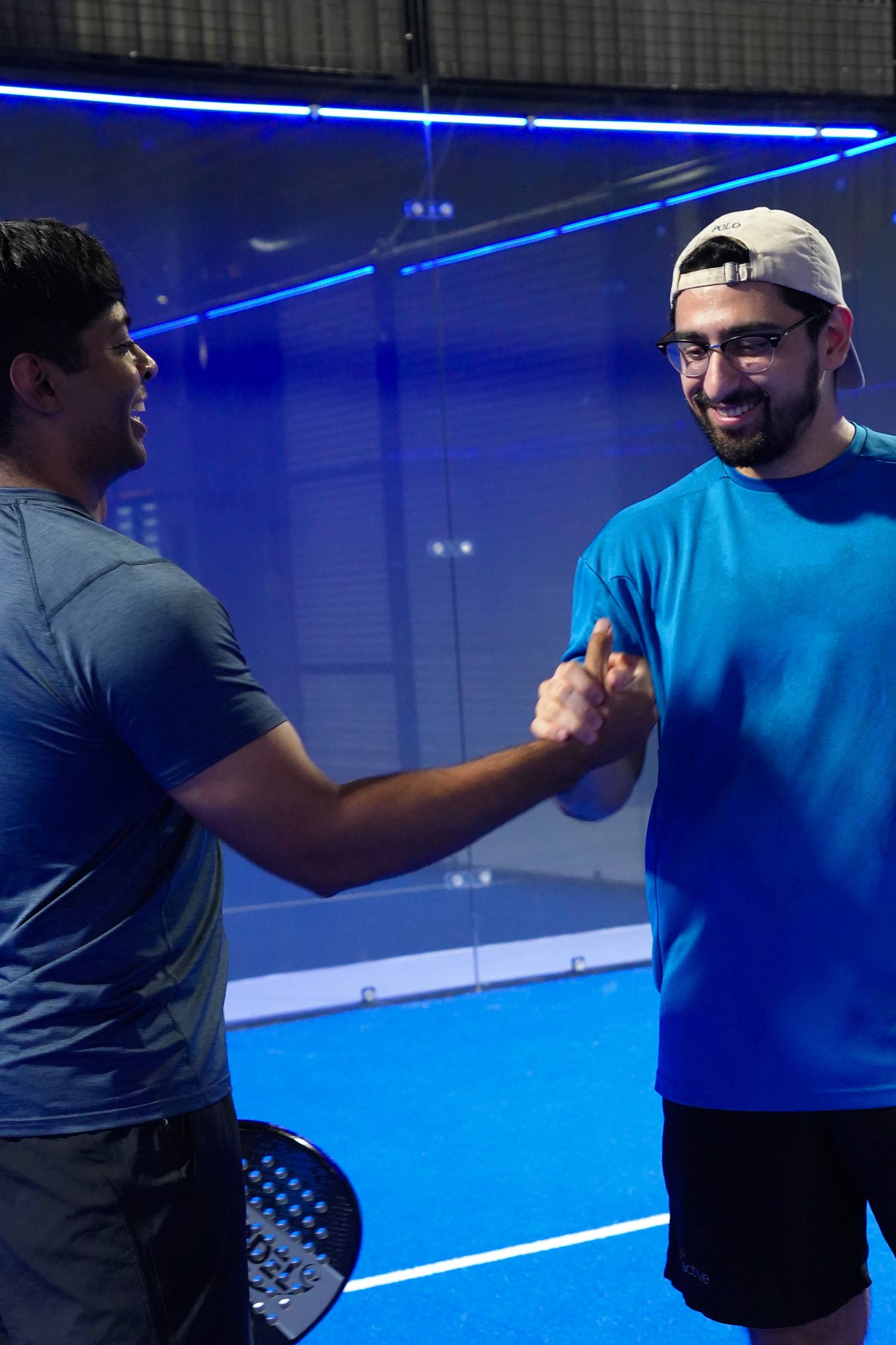 The winner's embrace